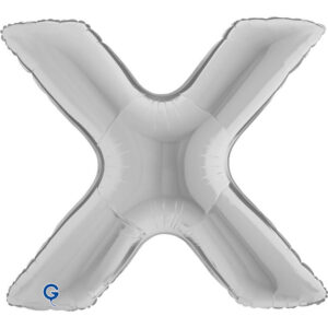Letter X Silver 40inc