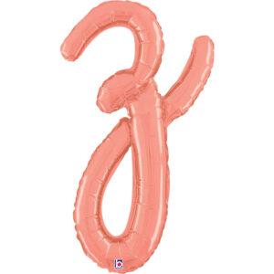Letter Z Script Rose Gold