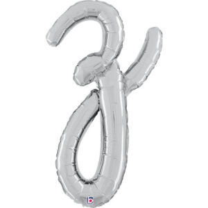 Letter Z Script Silver