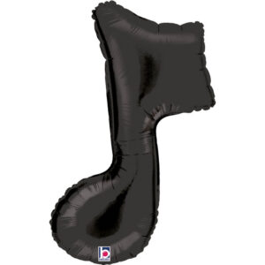 Music Note Single - Black