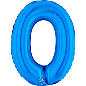 Number 0 Blue 14inc