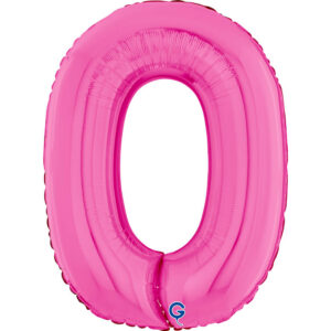 Number 0 Fuxia 26inc