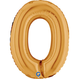Number 0 Gold 14inc