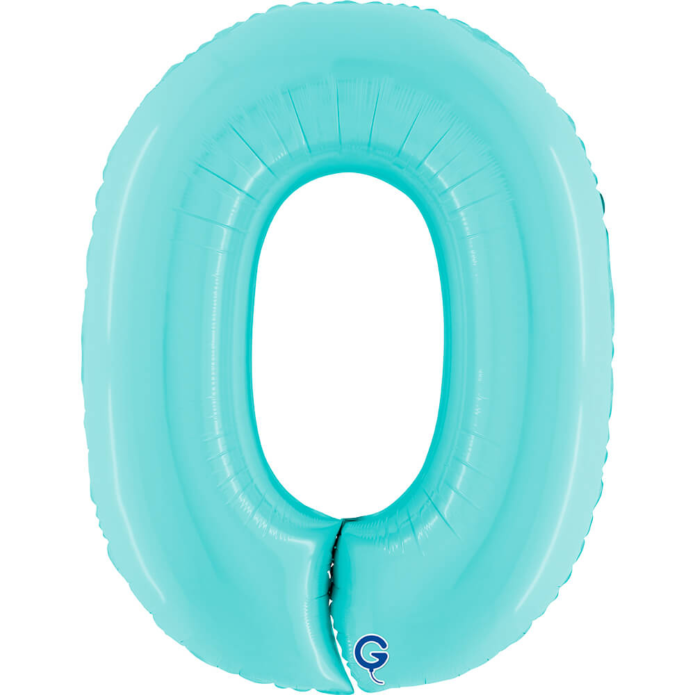 Number 0 Pastel Blue 40inc
