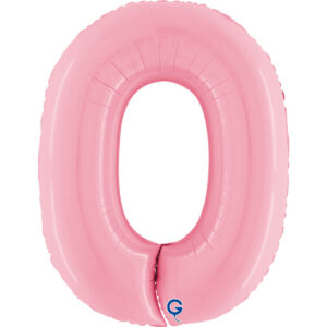 Number 0 Pastel Pink 40inc
