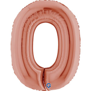 Number 0 Rose Gold 40inc