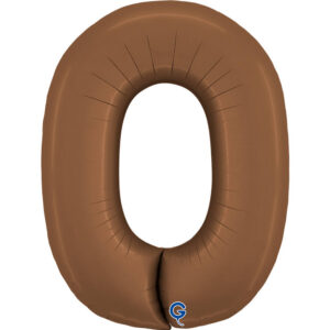 Number 0 Satin Chocolate 40inc