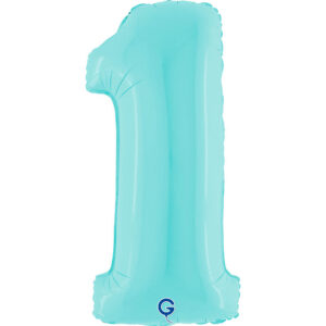 Number 1 Pastel Blue 40inc