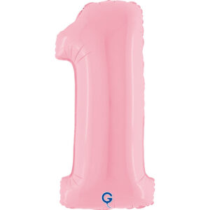 Number 1 Pastel Pink 40inc