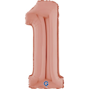 Number 1 Rose Gold 26inc