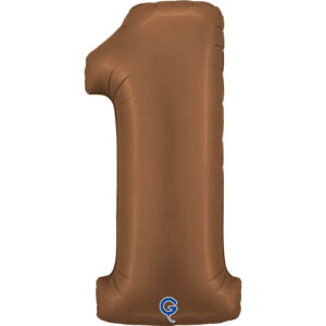 Number 1 Satin Chocolate 40inc