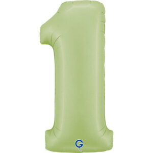 Number 1 Satin Olive Green 40inc