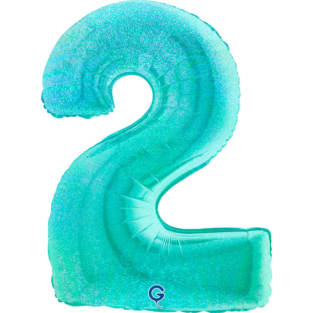 Number 2 Glitter Holographic Tiffany 40inc