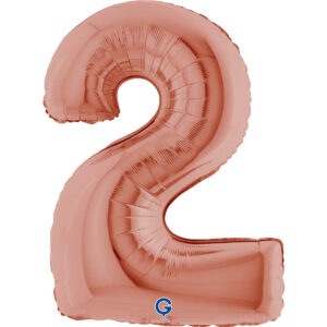 Number 2 Rose Gold 40inc