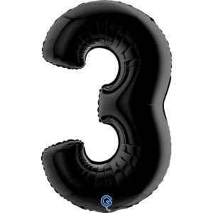 Number 3 Black 40inc