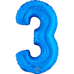 Number 3 Blue 14inc
