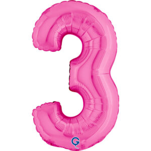 Number 3 Fuxia 14inc