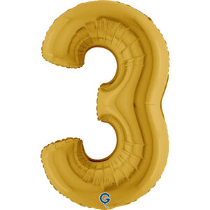 Number 3 Gold 5 40inc