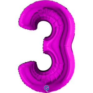 Number 3 Purple 40inc