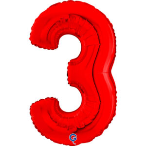 Number 3 Red 26inc