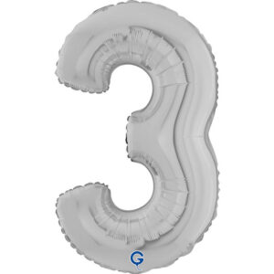 Number 3 Silver 26inc