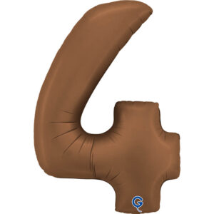 Number 4 Satin Chocolate 40inc