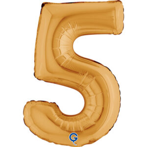 Number 5 Gold 14inc