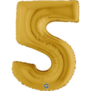 Number 5 Gold 5 40inc