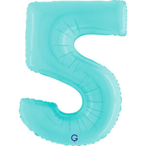 Number 5 Pastel Blue 40inc