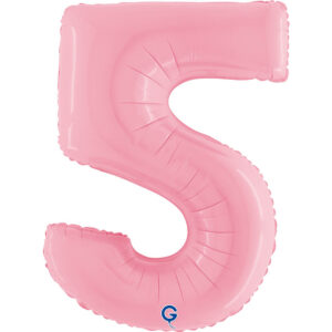 Number 5 Pastel Pink 40inc