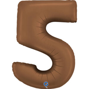 Number 5 Satin Chocolate 40inc