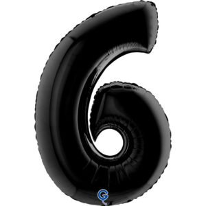 Number 6 Black 40inc