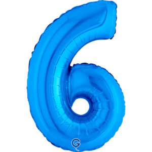 Number 6 Blue 14inc