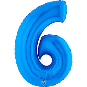 Number 6 Blue 40inc