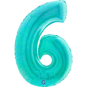 Number 6 Glitter Holographic Tiffany 40inc
