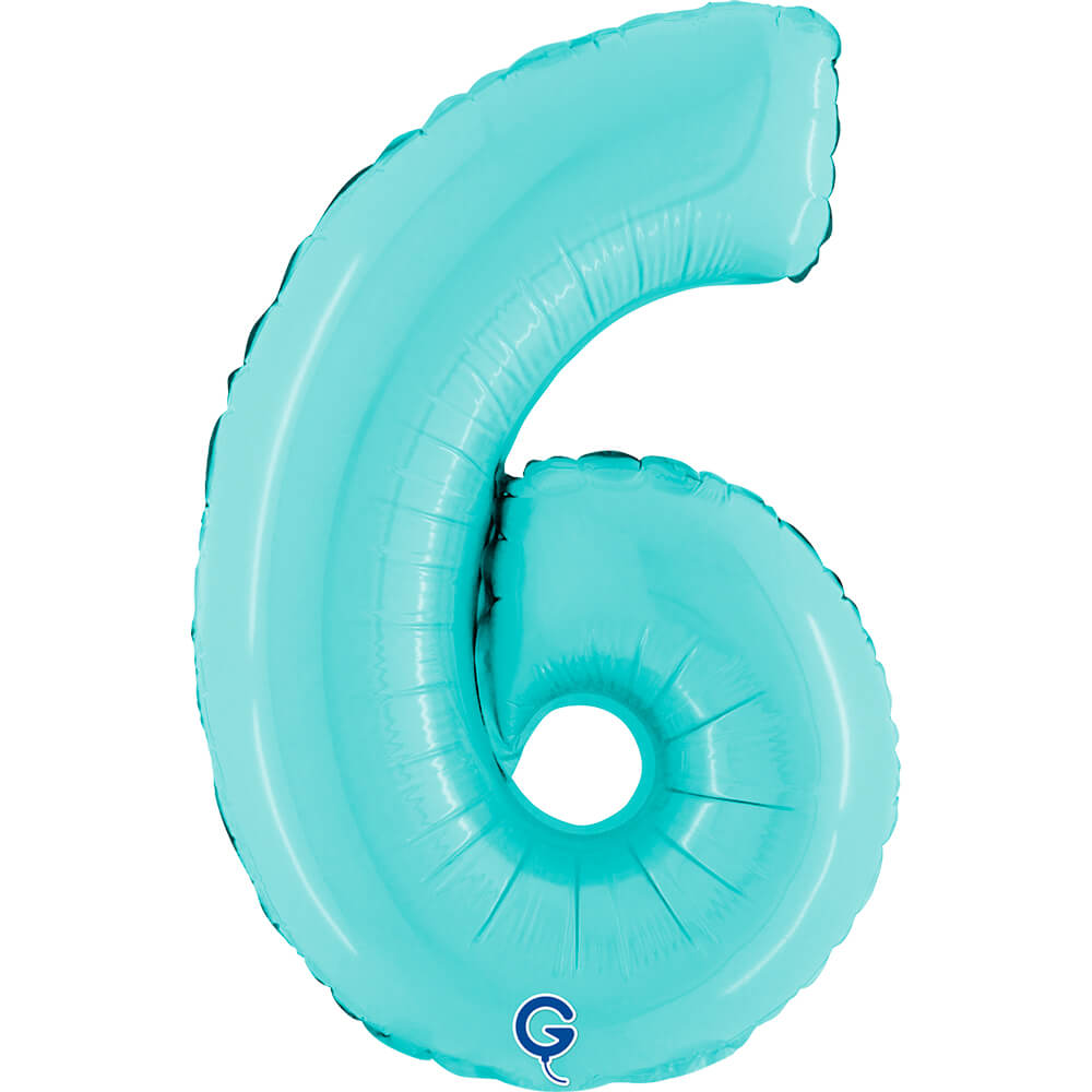 Number 6 Pastel Blue 14inc