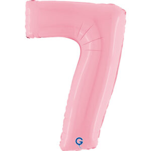 Number 7 Pastel Pink 40inc