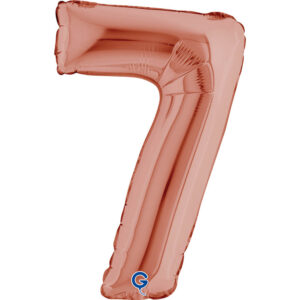 Number 7 Rose Gold 14inc