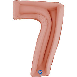 Number 7 Rose Gold 40inc