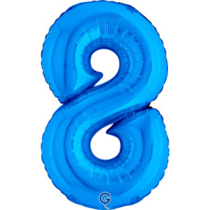 Number 8 Blue 14inc