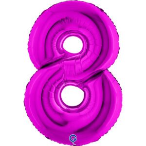 Number 8 Purple 40inc