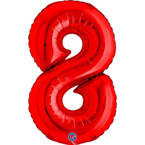 Number 8 Red 14inc