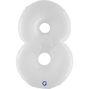 Number 8 White Fluo 40inc