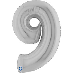 Number 9 Silver 40inc