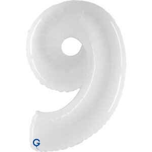 Number 9 White Fluo 40inc