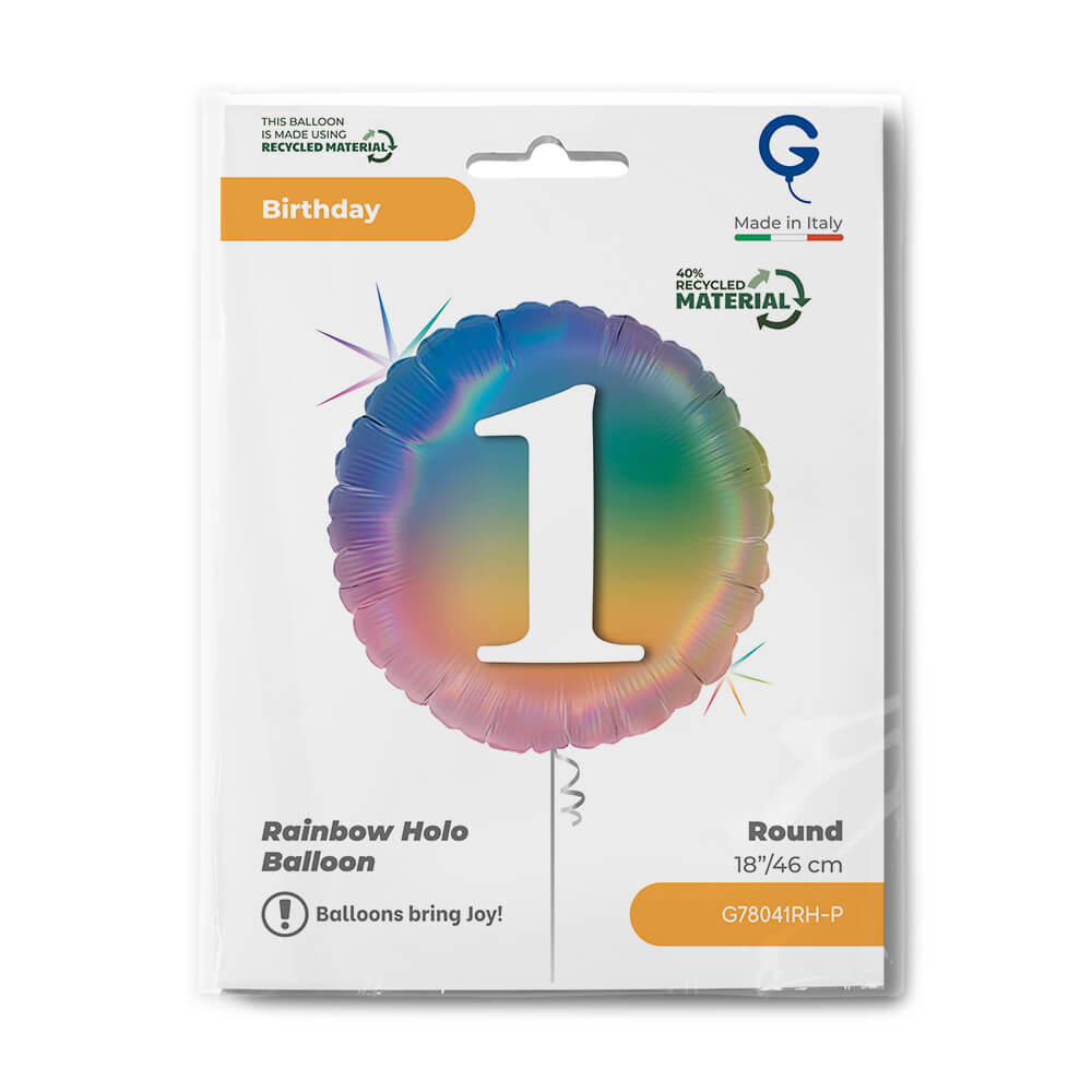 R18 Happy 1 Colourful Rainbow - Afbeelding 2