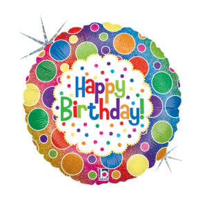 R18 Rainbow Dots Birthday