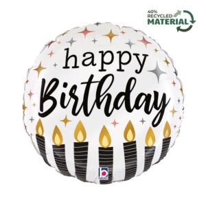 R18 Satin Metallic BDay Candle