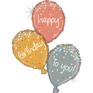 Rose Gold B-Day Balloons