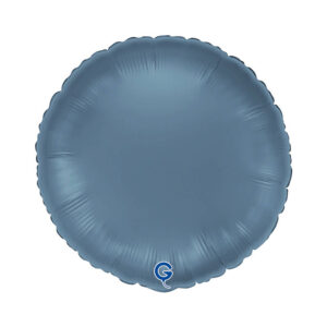 Round 18inc Satin Blue Jeans